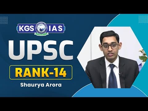 Success Story of UPSC Topper Shaurya Arora (AIR 14)